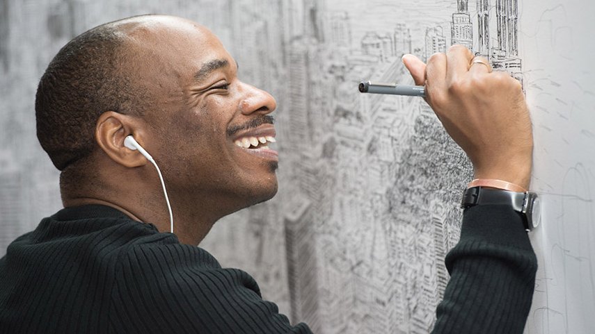 9. Stephen Wiltshire: An autistic artist known for his remarkable ability to create detailed and accurate drawings of cityscapes from memory.