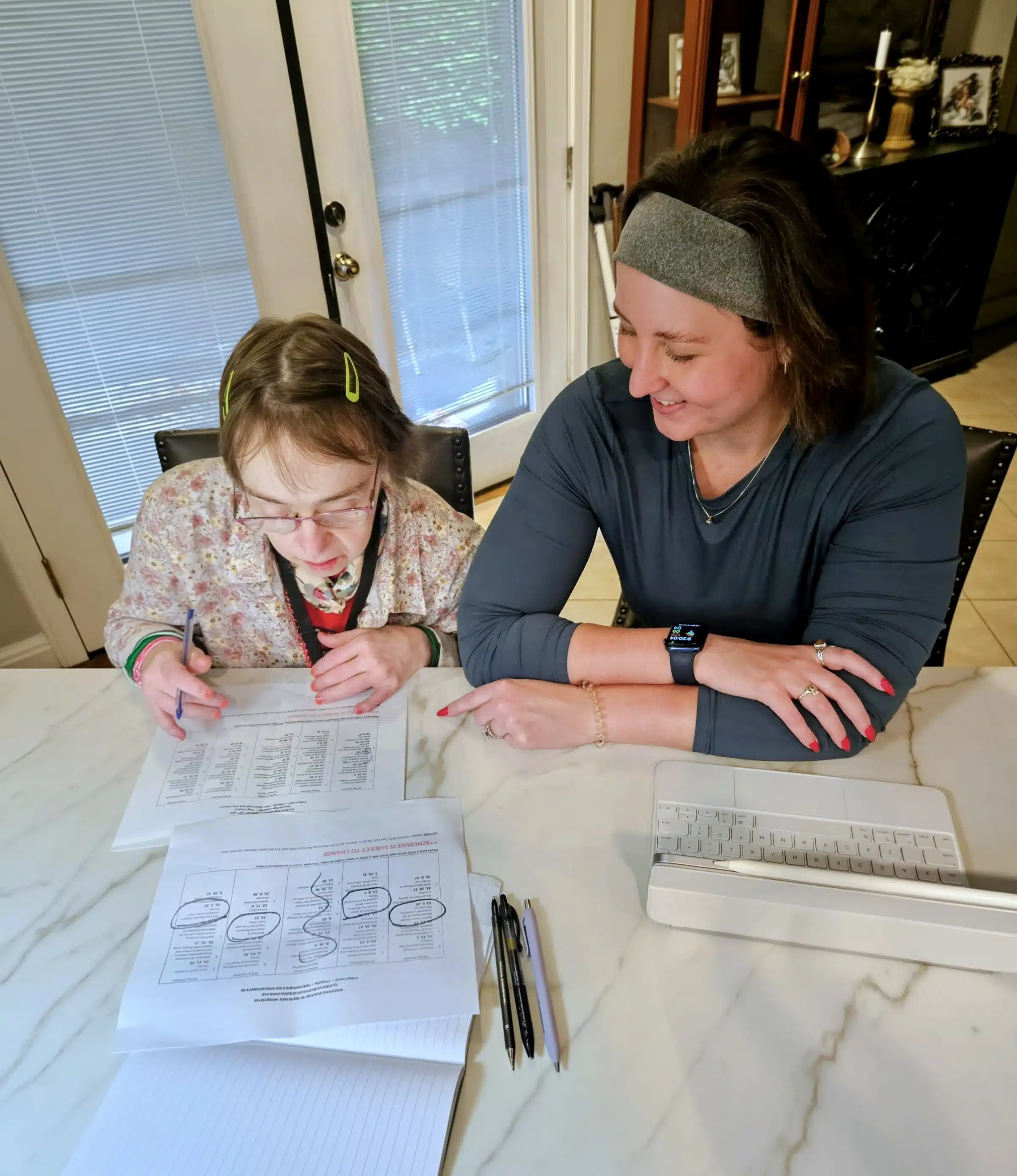 Speech-language pathology services supporting communication goals